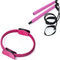 94cm Purple Pink Pilates Yoga Ring With Hip Muscle Trainer Pilates Bar