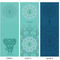16 Patterns Printed Yoga Towel 185X63cm Microfiber Cover Yoga Mat Towel