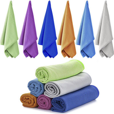 30*90CM Instant Cooling Travel Microfiber Yoga Towel Blue Green Black