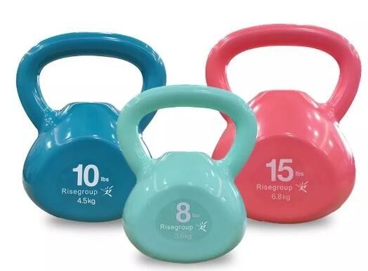 PVC Weight Lifting Dumbbell Sand Filled Kettlebell Adjustable Dumbbell Barbell Sets