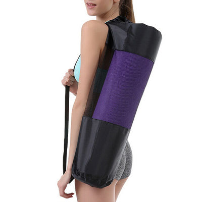 Portable Oxford Cloth Yoga Fitness Equipment , 65cm Length Shoulder Yoga Mat Bag