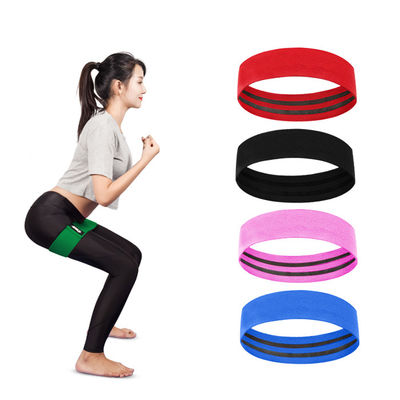 Polyester Latex Silk Hip Kickbacks Thrusts Exercise Fabric Booty Loop Resistance Bands