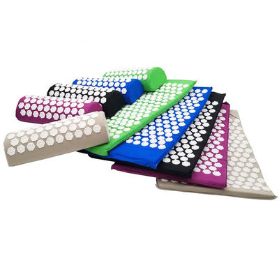 Blue Green Orange Purple Pain Relief Mat  , PVC ABS Cotton Acupressure Massage Mat