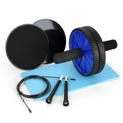 AB Wheel Roller Kit , Core Slider Jump Rope For Home Exercise