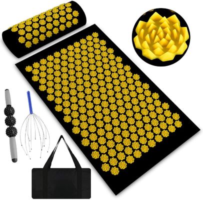 ABS Plastic Yoga Acupuncture Mat 18D  Foam With Carry Bag