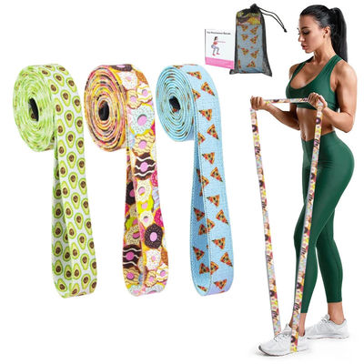 Fabric Fitness Gym Equipment Width 3cm Hip Exercise Resistance Bands Set For Legs Glute And Thighs Training