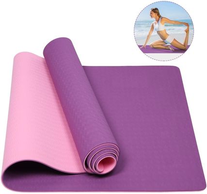 TPE New Non Slip Rubber 4mm Printing  Thick Non Slip Exercise Mat Sweat Resistant