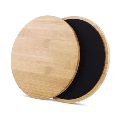 Wholesale New Arrival Bamboo Strength Exercising Wooden Sliding Core Discs  For Ab Training