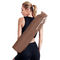 70×14cm Eco friendly Cotton Canvas Drawstring Yoga Mat Carrying bag