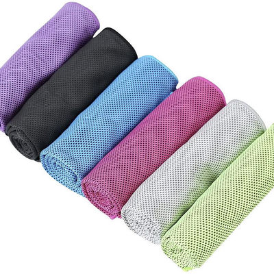 30*90CM Instant Cooling Travel Microfiber Yoga Towel Blue Green Black