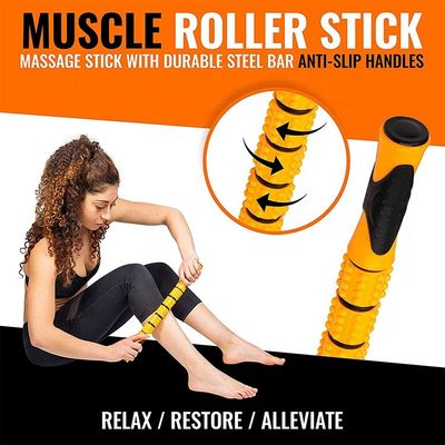 Latex Massage Roller Stick Set Foam Roller , Massage Ball Resistance Loop Bands