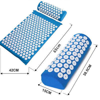 Cotton Fabric Massage Cushion Custom Foot Acupressure Mat And Pillow Set