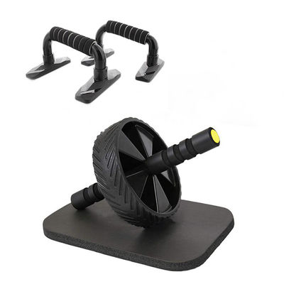 1 AB Wheel 2 Push Up Bar Durable Daily Exercise Fitness Equipment