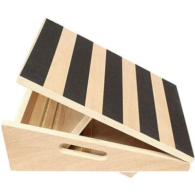 Adjustable Wooden Slant Board Workout Non Slip Wooden Fitness Equipment