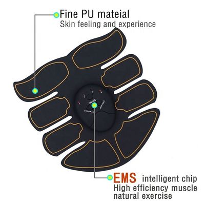 Black Pink Home Fitness Equipment ,  ABS Abdominal Muscle Stimulator