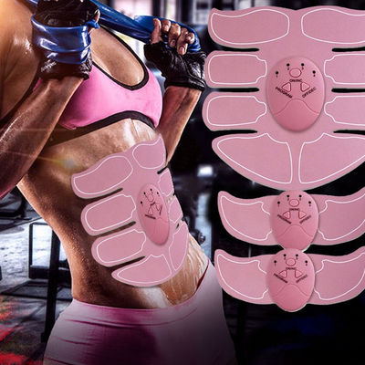 Black Pink Home Fitness Equipment ,  ABS Abdominal Muscle Stimulator