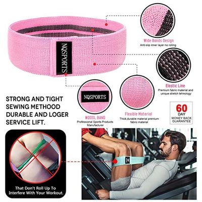 FDA 3 Levels Home Fitness Resistance Bands Portable Pantone Color