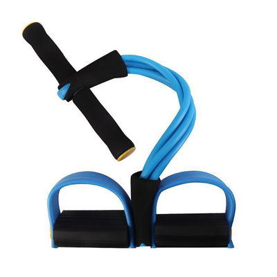 Abdomen Unisex 4 Tube Resistance Band Pedal Exerciser 120cm