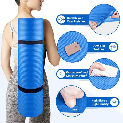 SGS NBR For Sale Home Use Excersize Mat,Pedal Resistance Band,Pilates Ring-Thick Yoga Mat 3 Piece Set