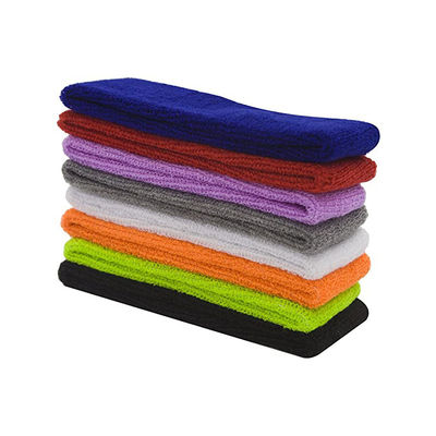 Sweatbands Polyester Cotton Workout Sweat Absorbing Headband For Sports Hair Band