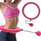 ABS Pink Hula Hoop Ring For Adults Weighted Digital Sport Yoga Fitness Ring