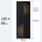 Golden Mandala With Position Line 5mm 68cm Wide PU Rubber Non Slip Yoga Mat For Pilates Fitness