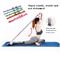 Custom Adjustable Long Polyester Latex Elastic  Exercise Resistance Bands for Latin Dance Fitness
