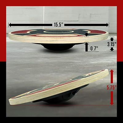 Round Wooden Physical Therapy Core Trained Wobble Balance Board For Home Gyms Exercises