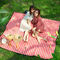 Foldable Gingham Outdoor Picnic Mat Sandproof Waterproof 2M Camping Beach Blanket