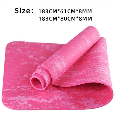 Factories Price Camouflage TPE 8mm Thickened Non Slip Yoga Matt  For Pilates Beginner