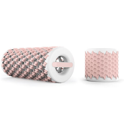 Pink Collapsible TPE Foldable Foam Roller For Physical Therapy Exercise Deep Tissue Muscle Massage