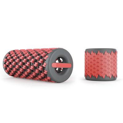 Pink Collapsible TPE Foldable Foam Roller For Physical Therapy Exercise Deep Tissue Muscle Massage