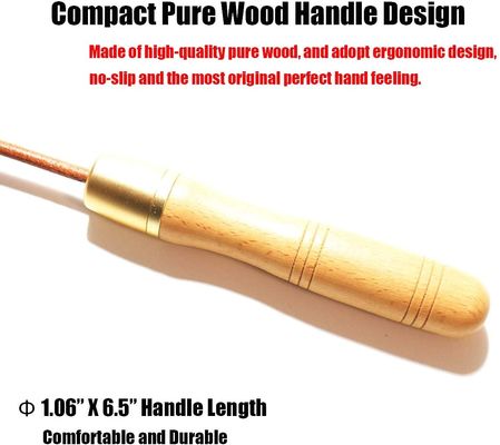 Wholesale Pure Wood Handles Leather Adjustable Skipping Jump Rope With 360-Degree Bearing