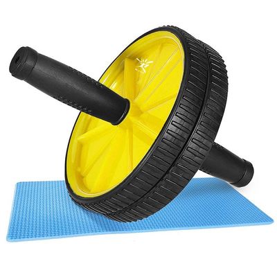 Strength Training Equipment Unisex Ab Wheel Roller With 2 Configurable Wheels And Non Slip Handles