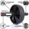 Custom Unisex Exercise Equipment Ab Roller Wheel For Home Gym With Non-Slip Handles