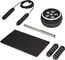 Custom High Quality Gym Workout Equipment Black TPR Material Ab Roller With Knee Mat And Jump Rope