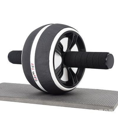 Custom High Quality Gym Workout Equipment Black TPR Material Ab Roller With Knee Mat And Jump Rope