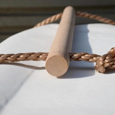 Multi Rungs Sports Wooden Rope Ladder For Children Activity Climbing Game