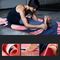Eco Friendly Flower Printing Suede Rubber Yoga Mat 6MM Thick For Home Pilates Sport