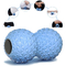 Custom Handheld Rubber Peanut Ball Massage Roller For Muscle Relief