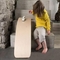 Custom Natural Wood Multifunction Rocker Kids wooden Montessori Fitness Curvy Board